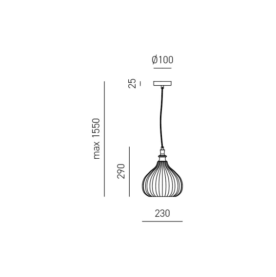 GEALUCE Sospensione con montatura in metallo 1XE27 non incl. vetro ambra-bianco-cobalto-ocra CLEOFE GEALUCE Sospensione con montatura in metallo 1XE27 non incl. vetro ambra-bianco-cobalto-ocra CLEOFE